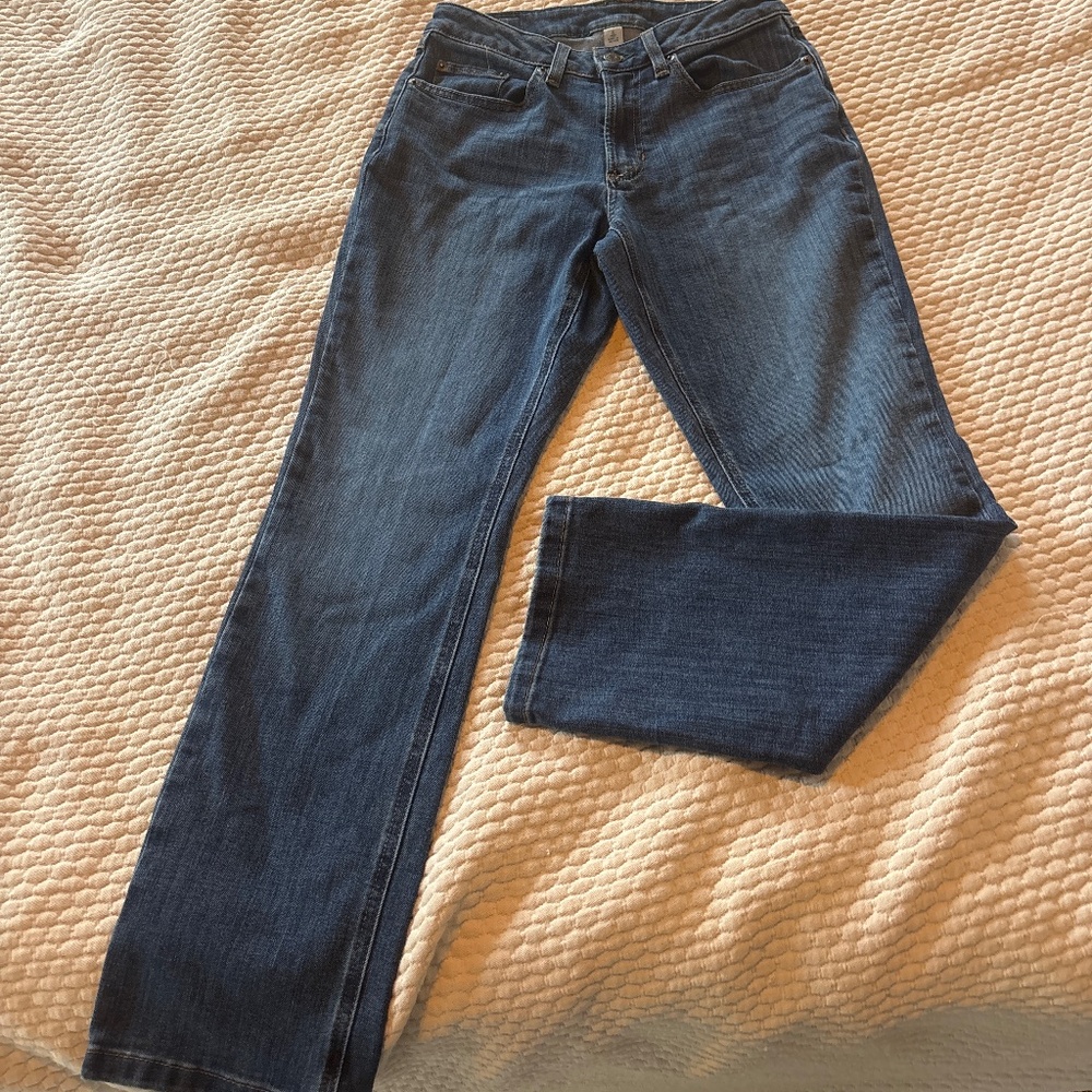LL Bean Size 4 Petite Straight Leg Denim